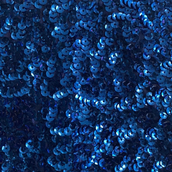 Blue sequin mini dress - Picture 3 of 4
